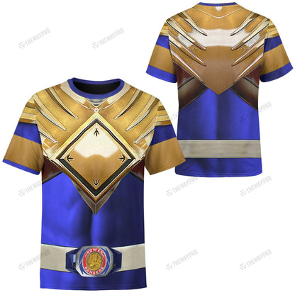 Movie Mighty Morphin Blue Power Rangers Custom T-Shirt