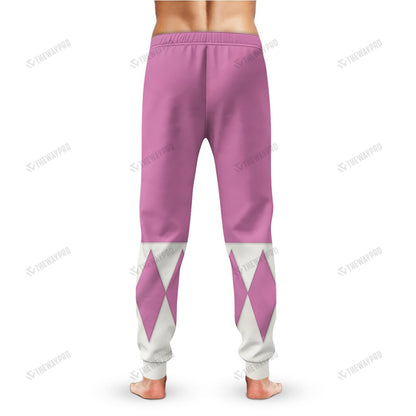 Mighty Morphin Pink Power Rangers Custom Sweatpants