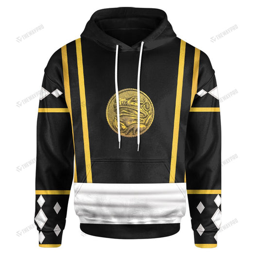 Mighty Morphin Power Ranger Ninja Rangers Black Frog Custom Hoodie