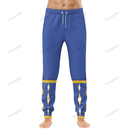 Mighty Morphin Power Ranger Ninja Rangers Blue Wolf Custom Sweatpants