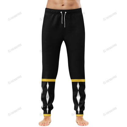 Mighty Morphin Power Ranger Ninja Rangers Black Frog Custom Sweatpants