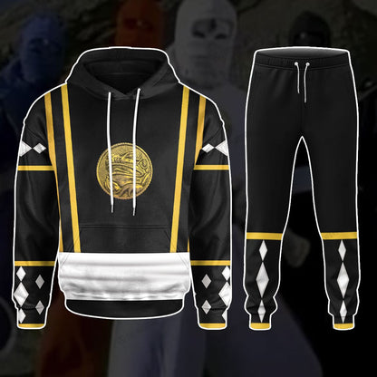 Mighty Morphin Power Ranger Ninja Rangers Black Frog Custom Sweatpants