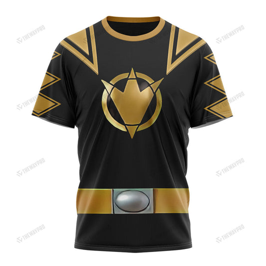 Dino Thunder Black Power Rangers Custom T-Shirt