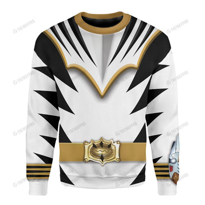 Dino Thunder White Power Rangers Custom Sweatshirt