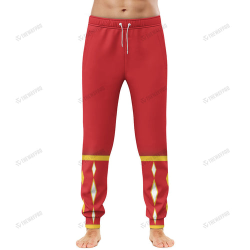 Mighty Morphin Power Ranger Ninja Rangers Red Ape Custom Sweatpants