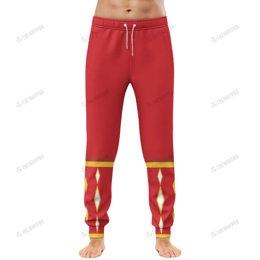 Mighty Morphin Power Ranger Ninja Rangers Red Ape Custom Sweatpants