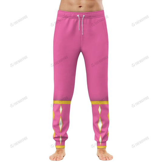 Mighty Morphin Power Ranger Ninja Rangers Pink Crane Custom Sweatpants