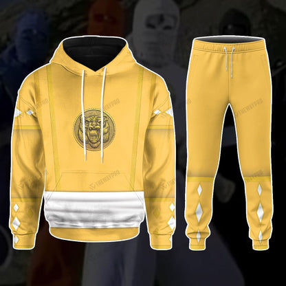 Mighty Morphin Power Ranger Ninja Rangers Yellow Bear Custom Sweatpants