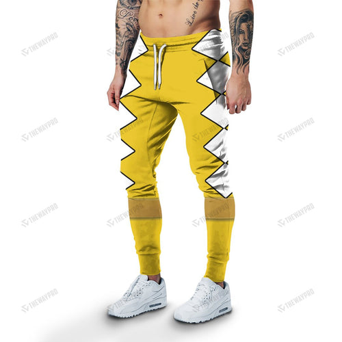 Dino Thunder Yellow Power Rangers Custom Sweatpants