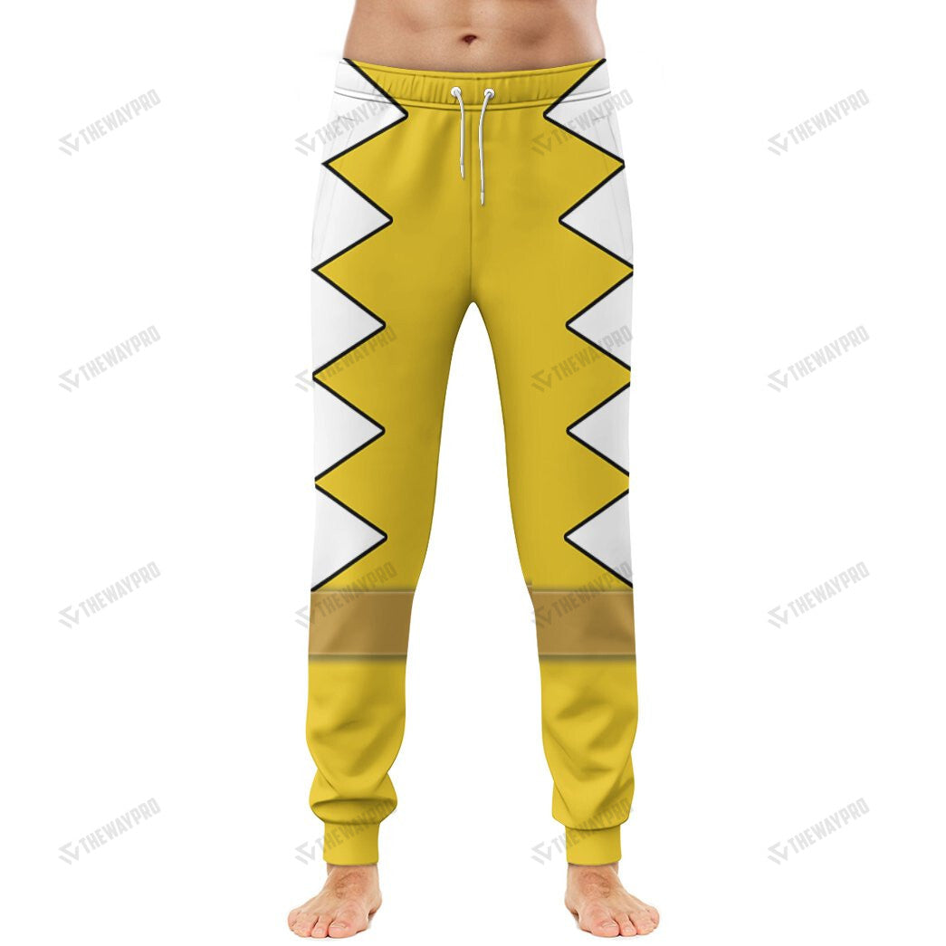 Dino Thunder Yellow Power Rangers Custom Sweatpants