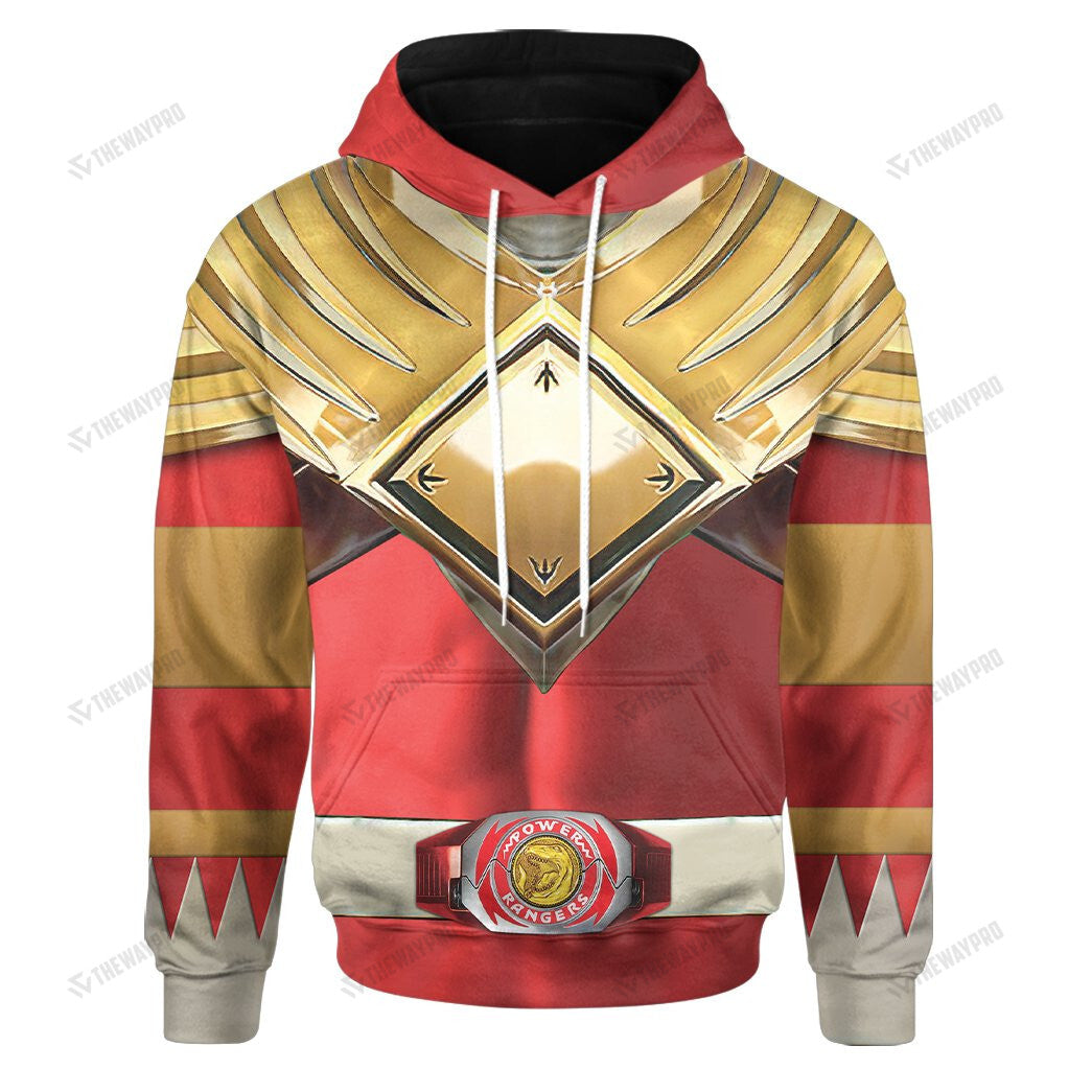 Movie Mighty Morphin Red Power Rangers Custom Hoodie