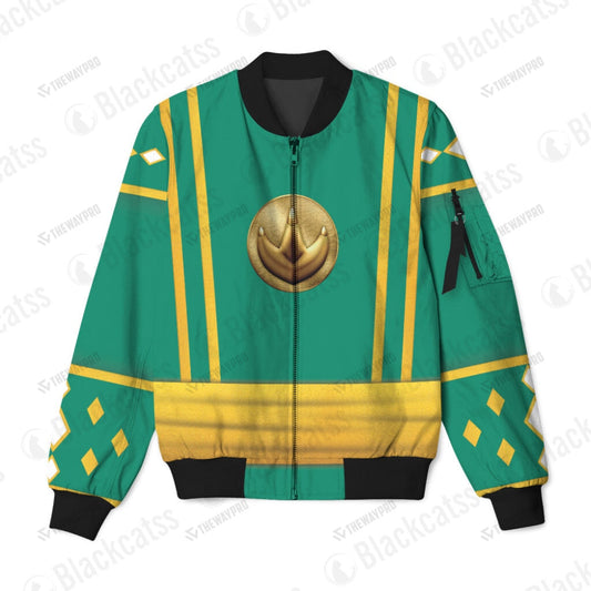 Mighty Morphin Power Ranger Ninja Rangers The Dragon Custom Bomber Jacket