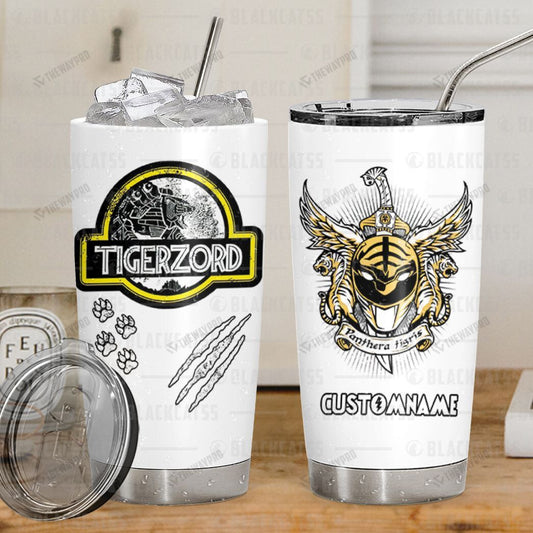 Power Rangers Mighty Morphin Tigerzord Custom Name Tumbler