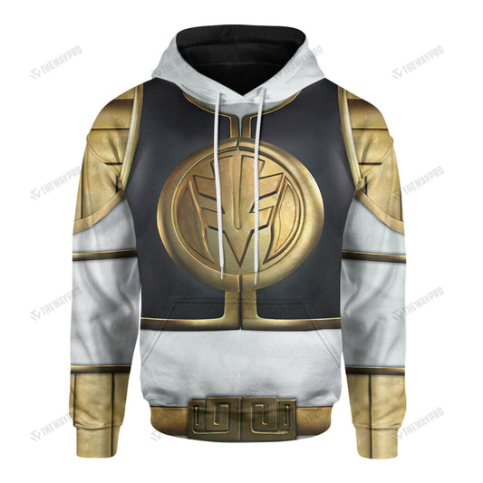 Movie Mighty Morphin White Power Rangers Custom Hoodie