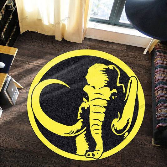 Mighty Morphin Power Rangers Mastodon Custom Round Carpet