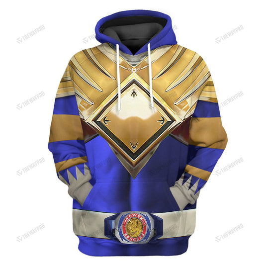 Movie Mighty Morphin Blue Power Rangers Custom Hoodie
