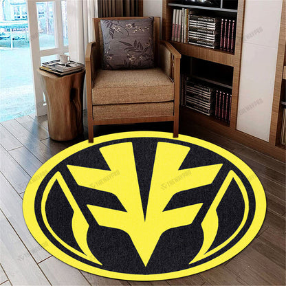 Mighty Morphin Power Rangers Tigerzord Custom Round Carpet