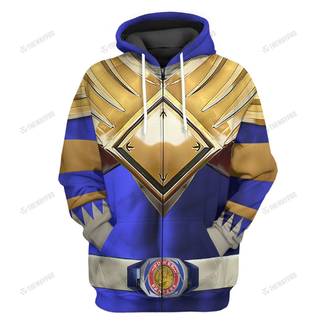 Movie Mighty Morphin Blue Power Rangers Custom Hoodie