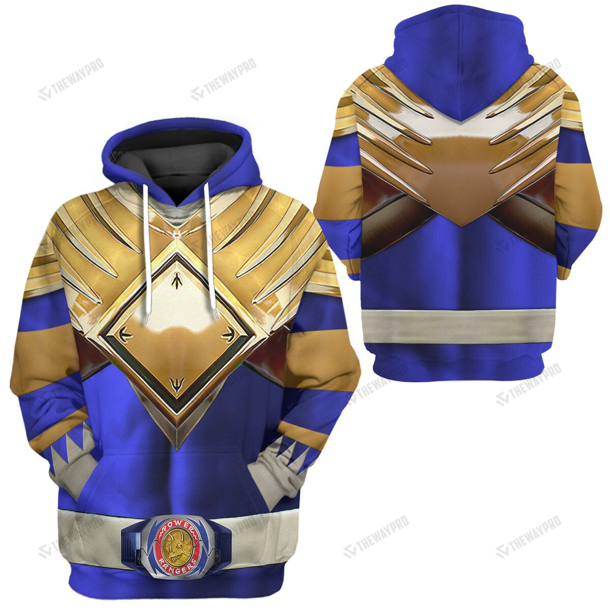 Movie Mighty Morphin Blue Power Rangers Custom Hoodie