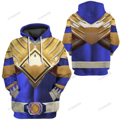 Movie Mighty Morphin Blue Power Rangers Custom Hoodie
