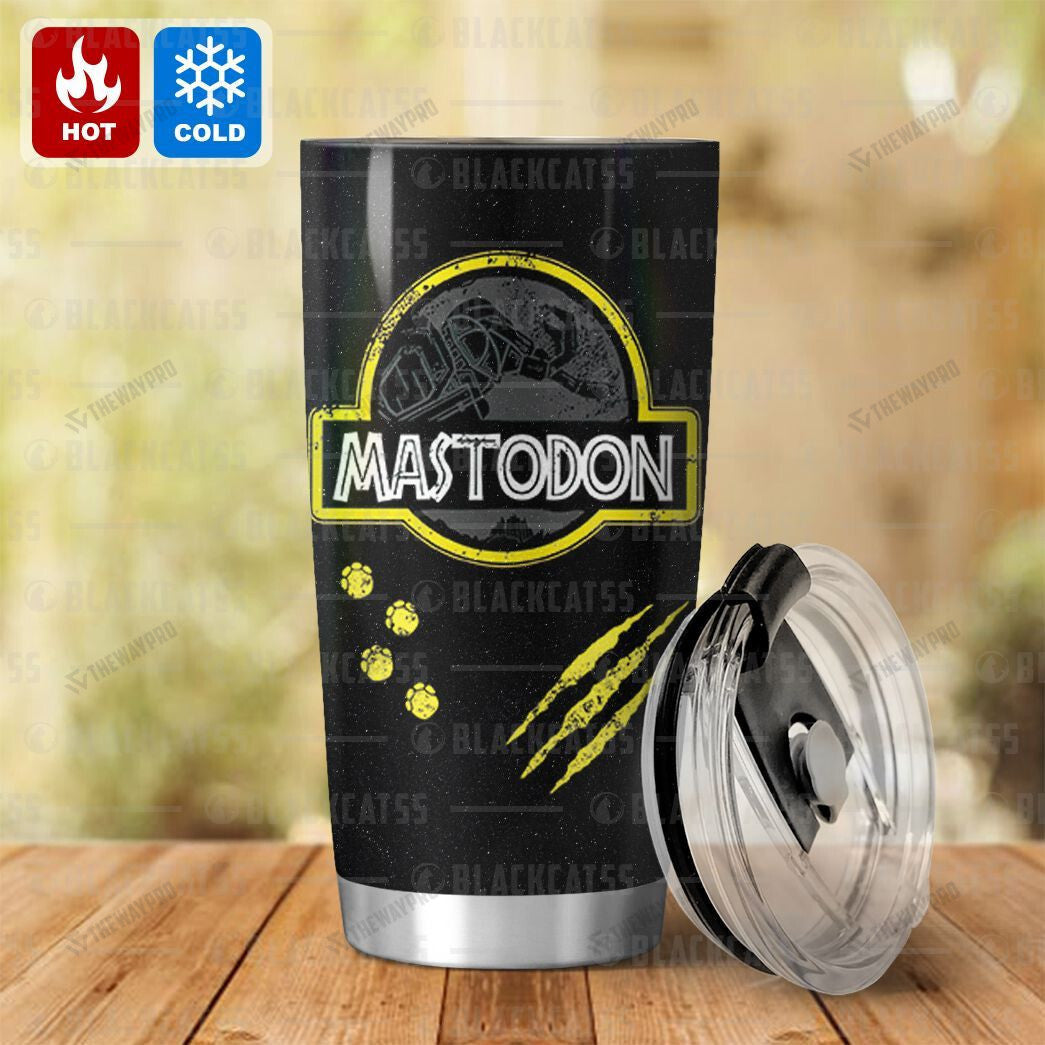 Power Rangers Mighty Morphin Mastodon Custom Name Tumbler