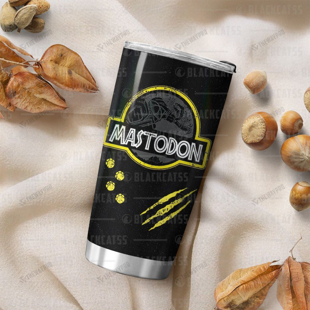 Power Rangers Mighty Morphin Mastodon Custom Name Tumbler