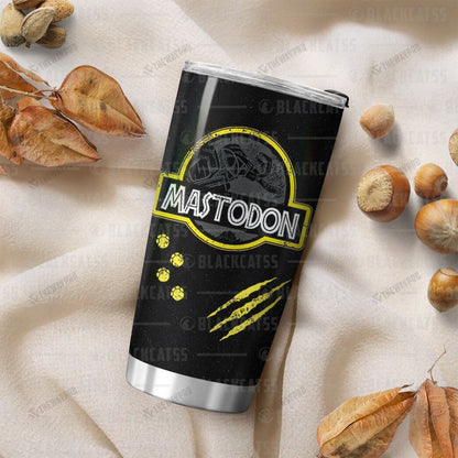 Power Rangers Mighty Morphin Mastodon Custom Name Tumbler