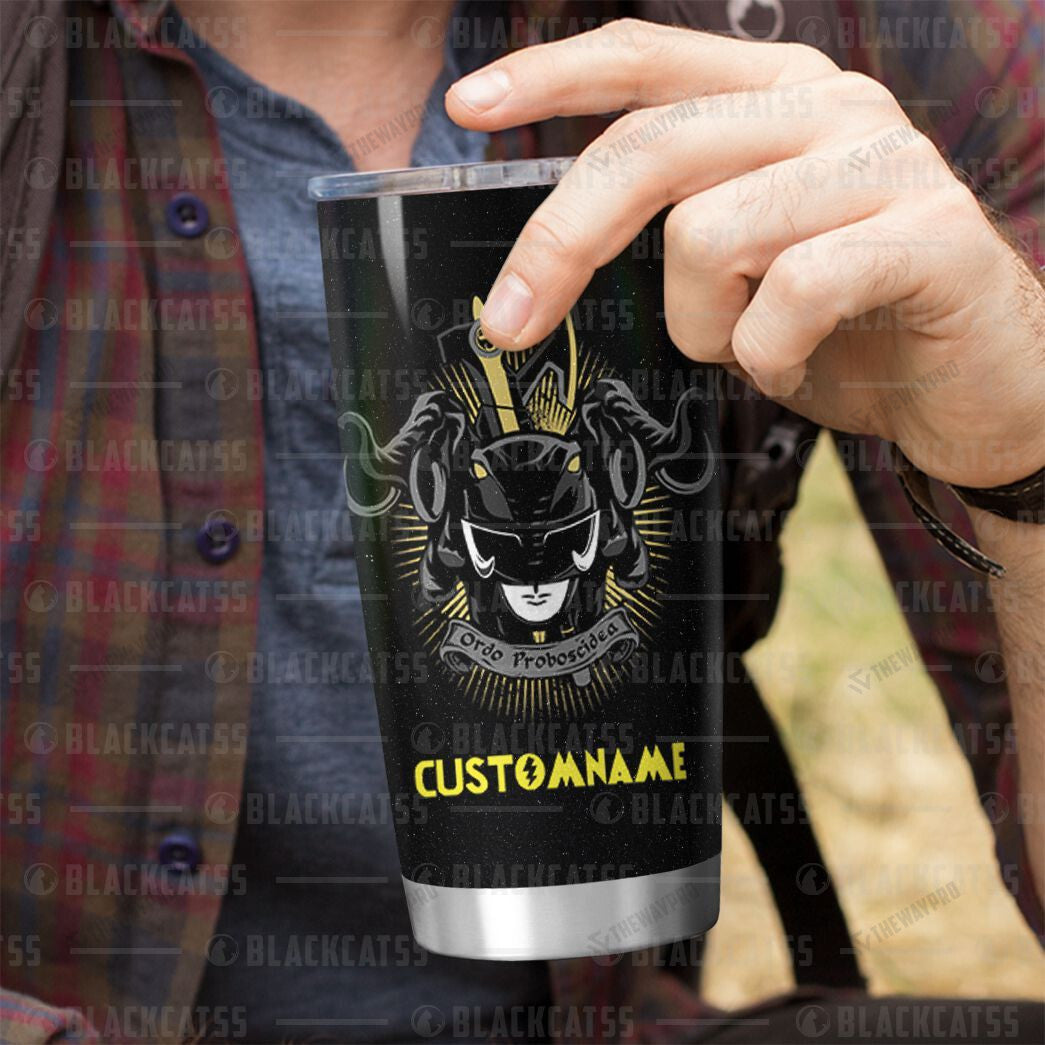 Power Rangers Mighty Morphin Mastodon Custom Name Tumbler