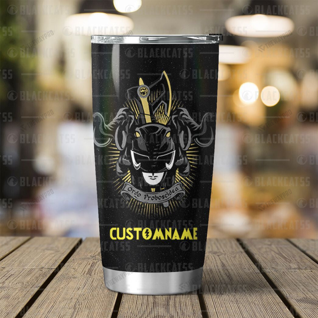 Power Rangers Mighty Morphin Mastodon Custom Name Tumbler