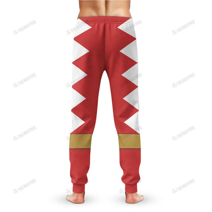 Dino Thunder Red Power Rangers Custom Sweatpants