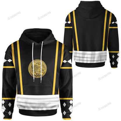 Mighty Morphin Power Ranger Ninja Rangers Black Frog Custom Hoodie