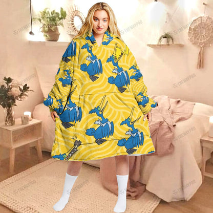 Anime Pkm Cramorant Custom Fleece Blanket Hoodie Adult / Free Size
