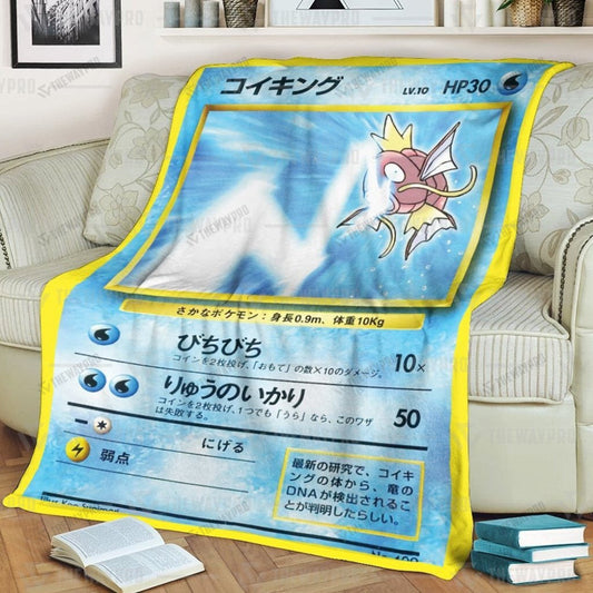 Anime Tamamushi University Magikarp Custom Soft Blanket