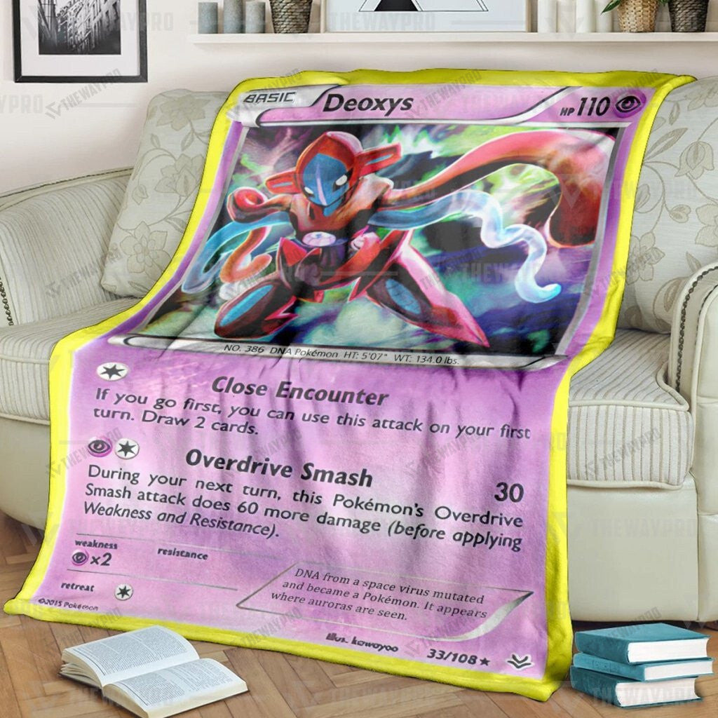 Deoxys Cosplay Custom Soft Blanket