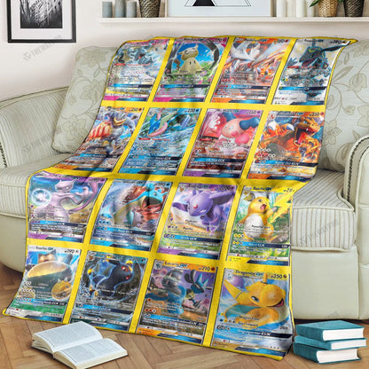 Anime GX 2 Cards Version 3 Custom Soft Blanket
