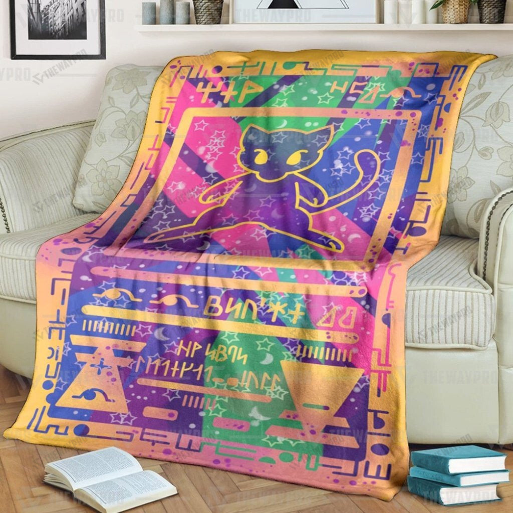 Anime Ancient Mew Custom Soft Blanket