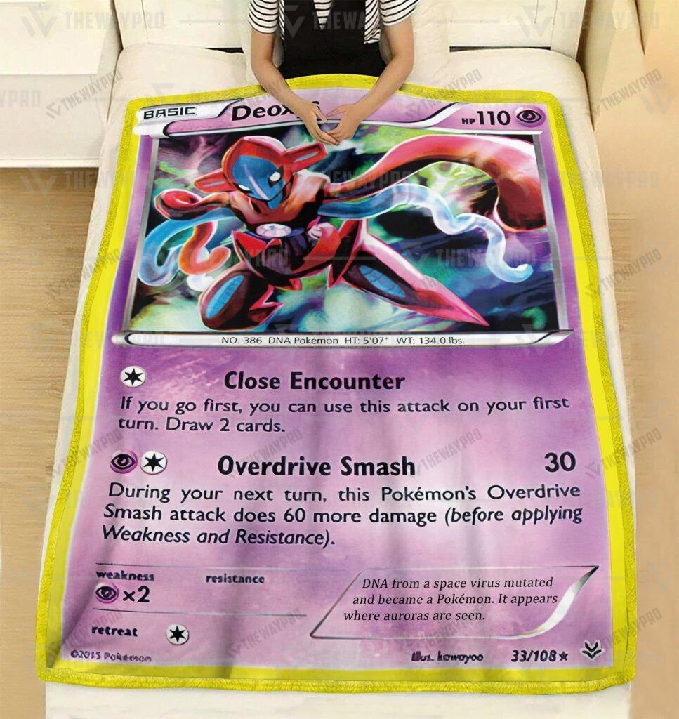 Deoxys Cosplay Custom Soft Blanket
