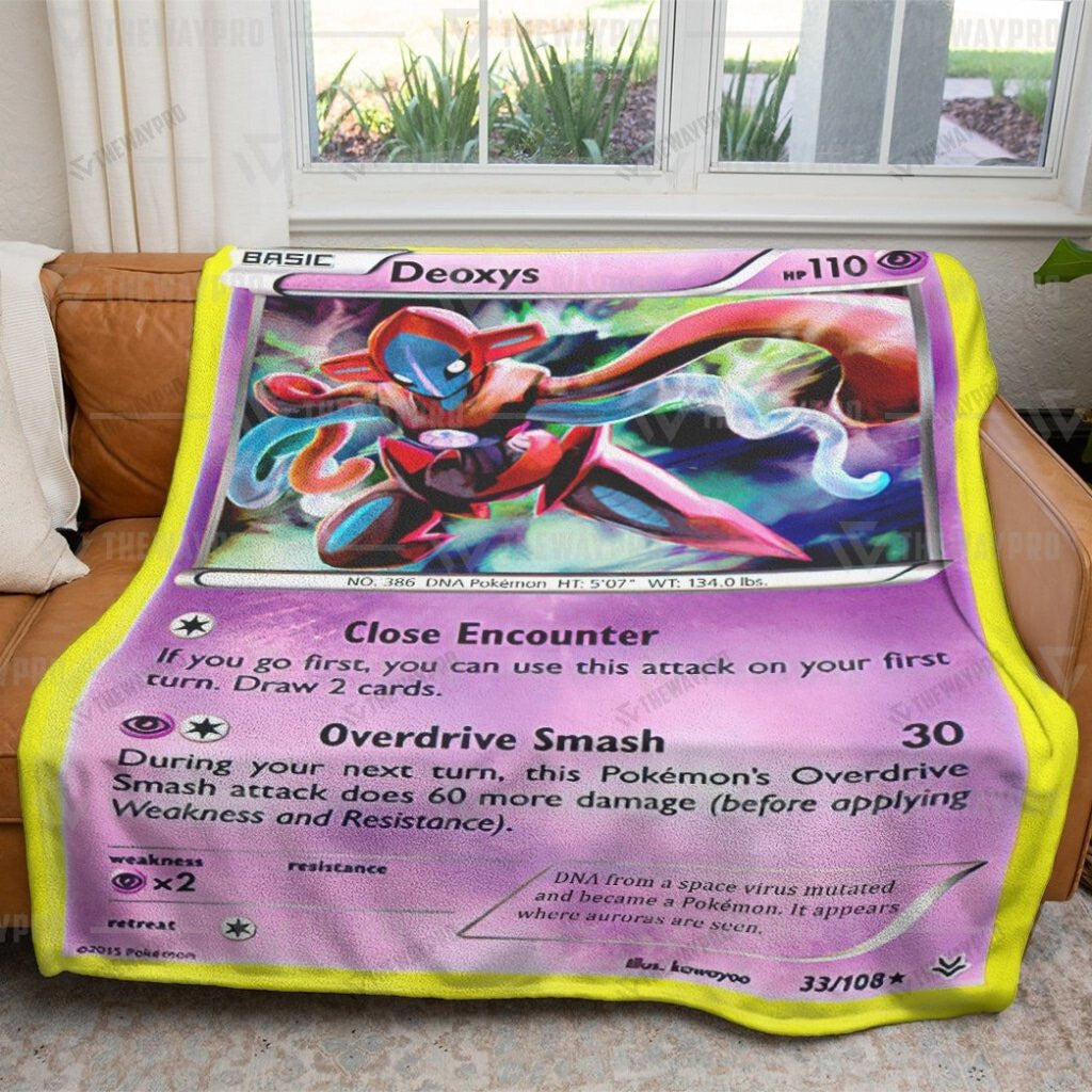 Deoxys Cosplay Custom Soft Blanket