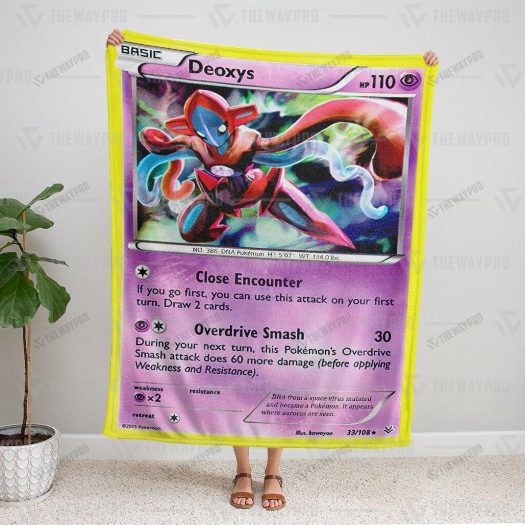 Deoxys Cosplay Custom Soft Blanket