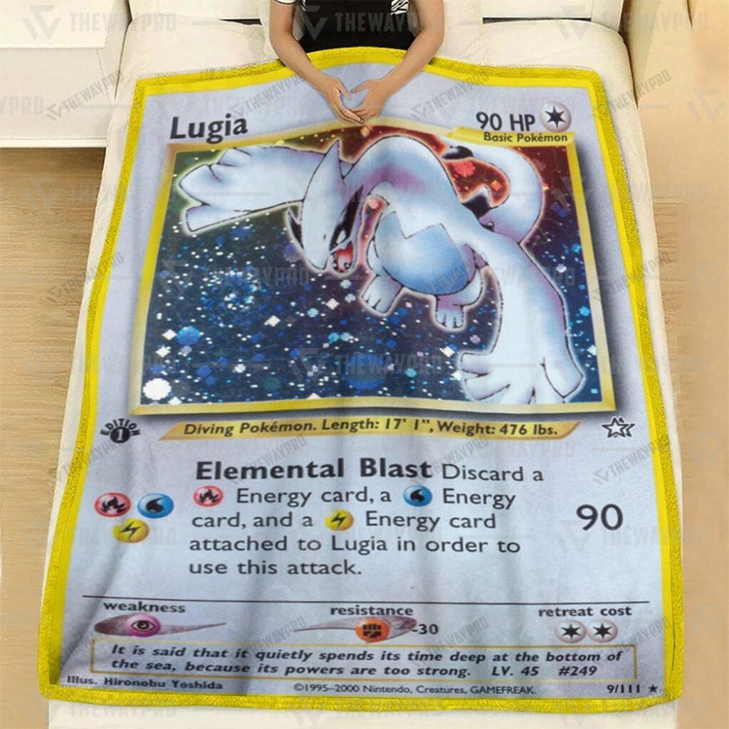Anime Lugia Custom Soft Blanket