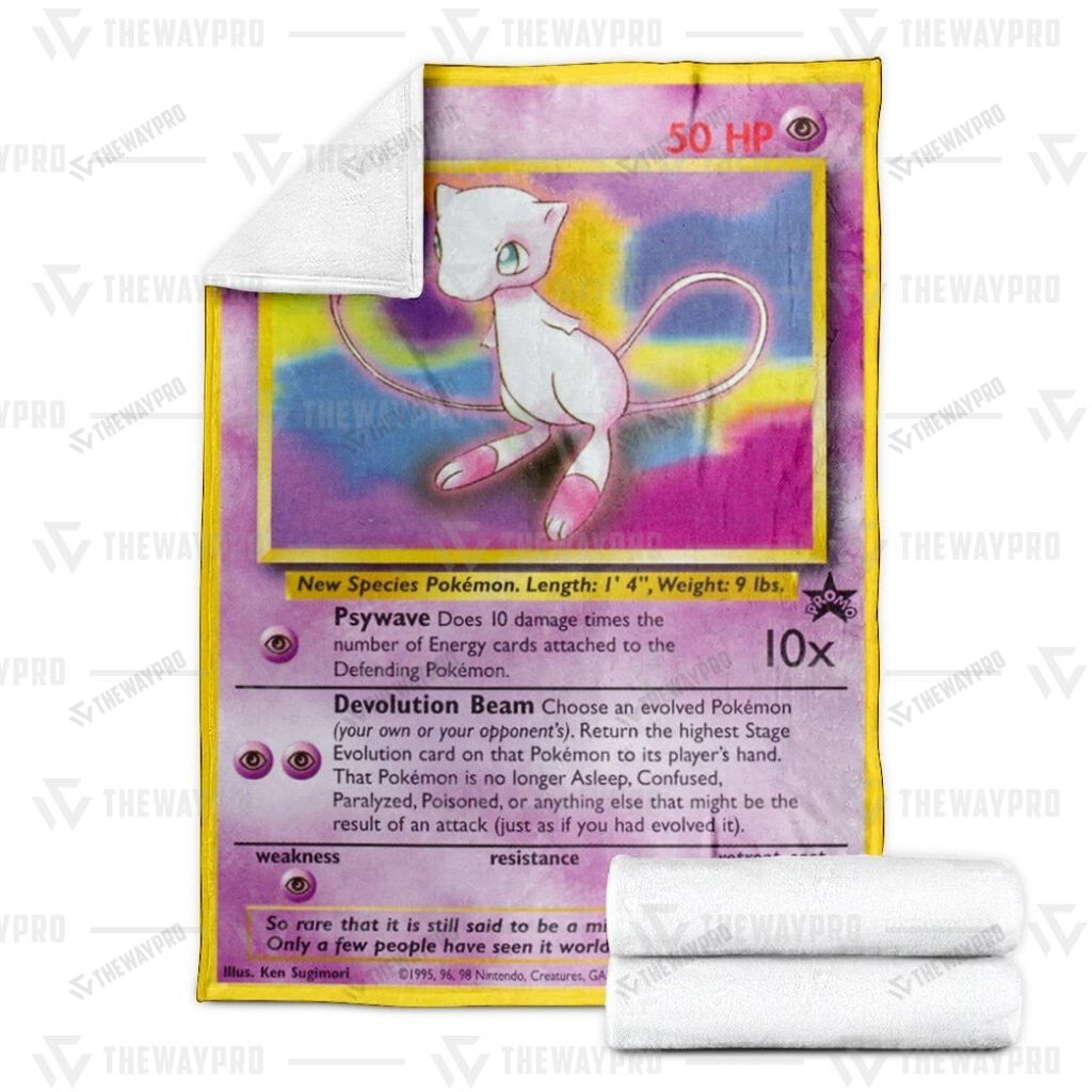 Anime Mew Wizards Black Star Custom Soft Blanket