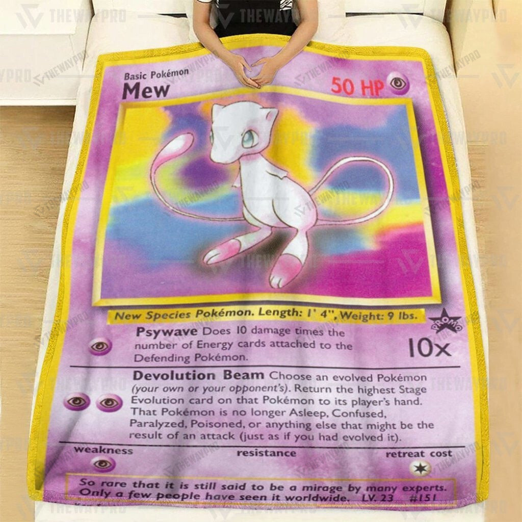 Anime Mew Wizards Black Star Custom Soft Blanket