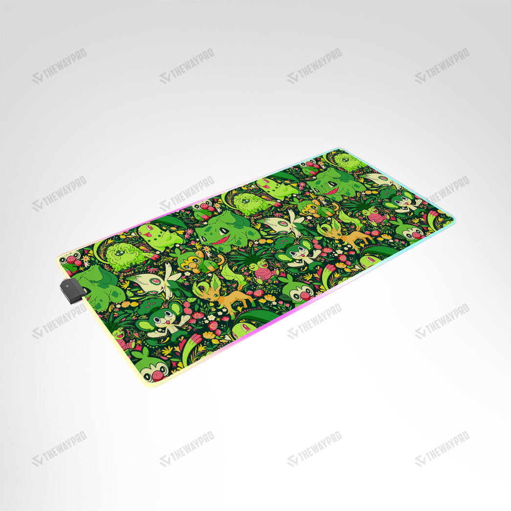 Grass Type Pattern Custom Led Mousepad