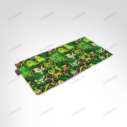 Grass Type Pattern Custom Led Mousepad