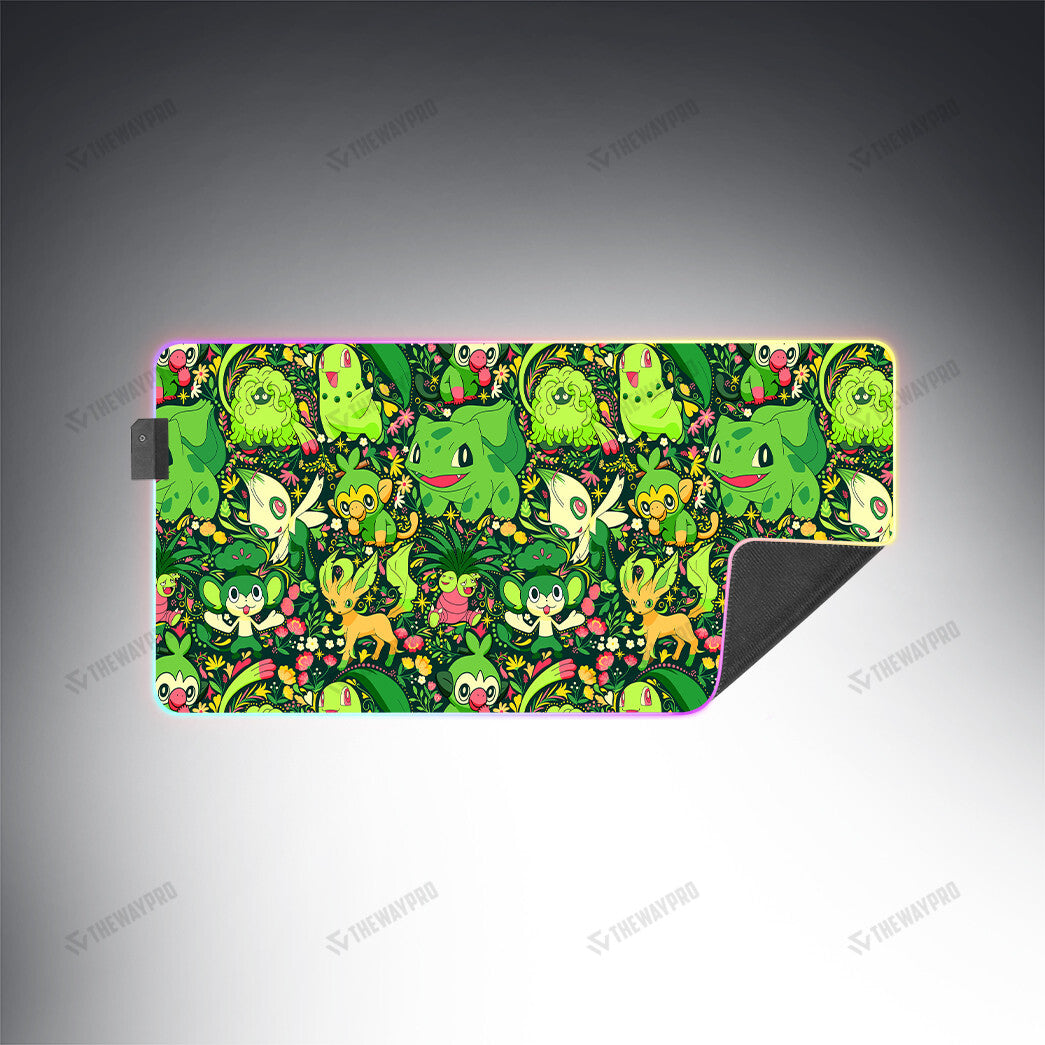Grass Type Pattern Custom Led Mousepad