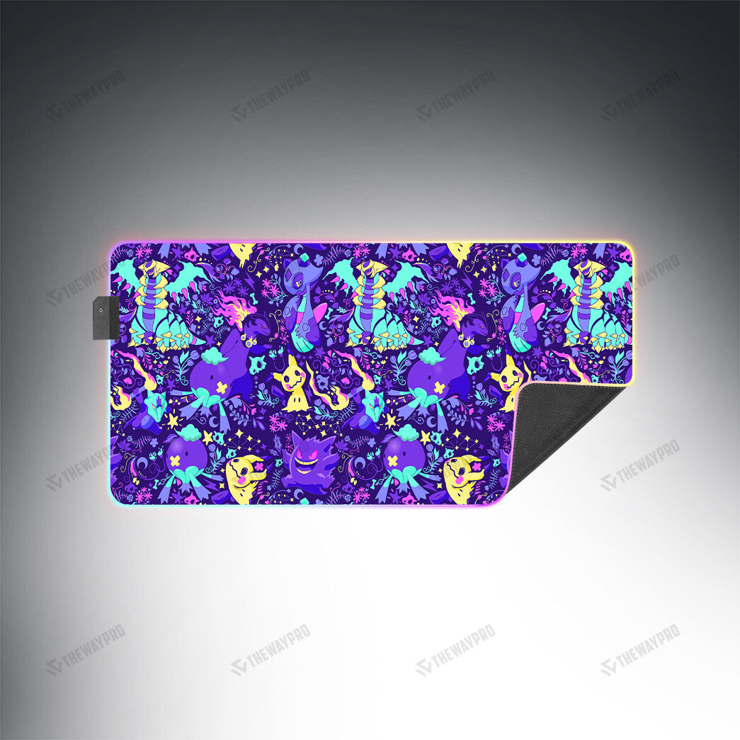 Ghost Type Pattern Custom Led Mousepad