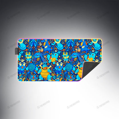 Water Type Pattern Custom Led Mousepad
