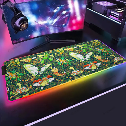 Bug Type Pattern Custom Led Mousepad