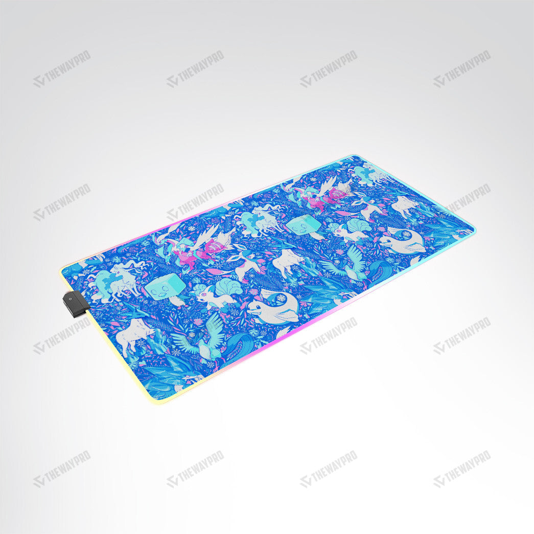 Ice Type Pattern Custom Led Mousepad