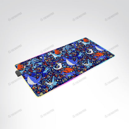 Dragon Type Pattern Custom Led Mousepad